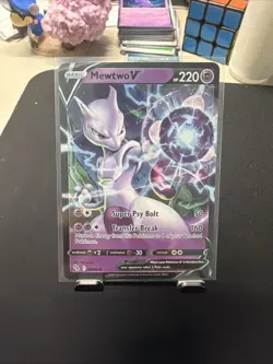 Mewtwo V 030/078 Holo PGO Pokemon GO Ultra Rare NM - Image 1