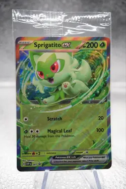 Pokemon TCG Sprigatito ex SVP 087 2024 Scarlet & Violet Sealed Black Star Promo - Image 1