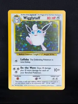 Pokemon TCG Wigglytuff Jungle 16/64 Holo Unlimited Rare No symbol Pack fresh NM - Image 1