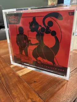Pokemon Destined Rivals Pokemon Center ETB Sealed with Acrylic Case - Image 1