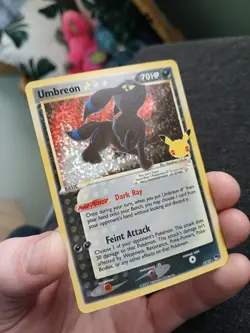 Pokemon TCG Umbreon Star 17/17 Celebrations: Classic Collection Holo NM - Image 1