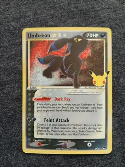 Pokemon TCG Umbreon Star 17/17 Celebrations: Classic Collection Holo NM - Image 2