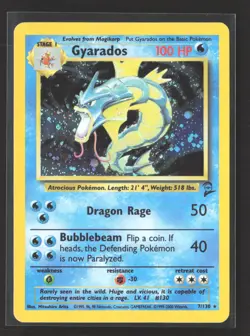 Pokemon 2000 Base Set 2 Gyarados #7/130 - Image 1