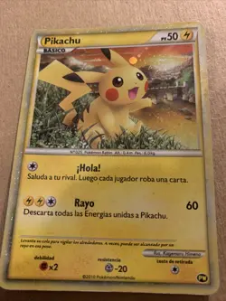 2010 Pokemon Spanish Pikachu PW Holo Promo World Championships - PSA 9 - Image 1