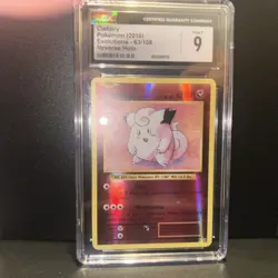 6073031086 2016 Pokemon XY Evolutions #63/108 Clefairy Holo CGC 9 - Image 1