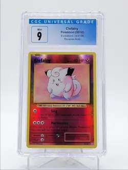 CLEFAIRY 2016 POKEMON XY EVOLUTIONS RARE REVERSE HOLO 63/108 CGC 9 Q5971 - Image 1