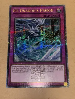 Ice Dragon's Prison RA01-EN078 Quarter Century Secret Rare YuGiOh! NM - Image 1