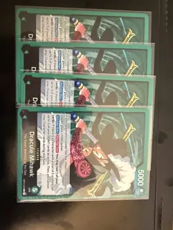 One Piece Dracule Mihawk NM Leader OP14 (x4 playset) The Azure Sea's Seven - Image 1