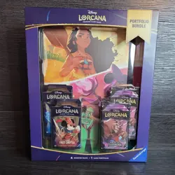 Disney Lorcana TCG, First Chapter and Rise of the Floodborn Portfolio Bundle NEW - Image 1