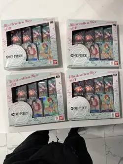4x Bandai One Piece Card Game Illustration Box Vol Volume 1 - Factory Sealed - Image 1