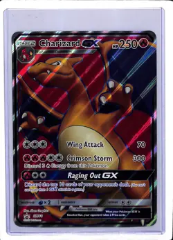 2017 Pokemon Sun & Moon Charizard GX Oversized Black Star Promo BSP #SM60 - Image 1