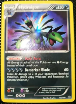 Pokemon TCG Hydreigon (Shiny) Next Destinies 103/99 NM Secret Rare Holofoil - Image 1