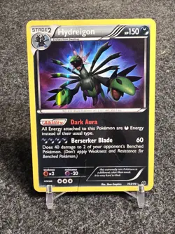 Pokemon TCG Hydreigon Next Destinies 103/99 Damaged Secret Rare Holofoil - Image 1