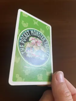 1996 Pokemon Articuno Green Deck Poker Playing Card 4 Four of Hearts - LP - Image 3