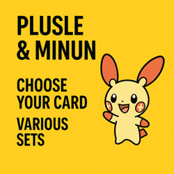 Pokemon TCG Plusle and Minun - Choose Your Card-Various Sets and Styles- LP+ - Image 1