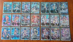 Lot of 202 English Wixoss LR & SCR Foil LRIG cards, excellent condition - Image 1