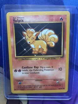 Vulpix 68/102 Base Set Series Base Set COMMON 1999 Pokemon Card WOTC LP - Image 1