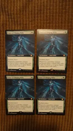 Magic: the Gathering / MtG Extended Curse of Clinging Webs x4 MIC - Image 1