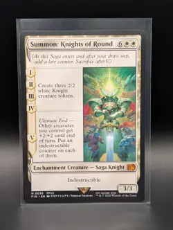 MTG - Summon: Knights of Round - Enchantment Creature - FIN #36 - Mythic - NM - Image 1