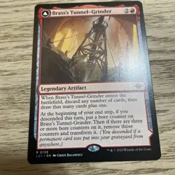 Mtg Lost Caverns of Ixalan Brass's Tunnel-Grinder / Tecutlan the Searing Rift Nm - Image 1