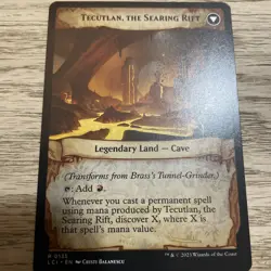 Mtg Lost Caverns of Ixalan Brass's Tunnel-Grinder / Tecutlan the Searing Rift Nm - Image 2