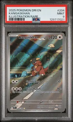 2025 Pokemon Destined Rivals Dri En Kangaskhan Illustration Rare #204 PSA 9 Mint - Image 1
