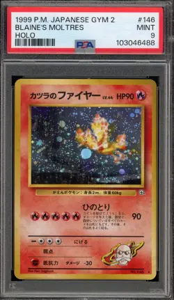 Pokemon Blaine's Moltres Gym 2 Japanese Holo Rare #146 PSA 9 Mint - Image 1