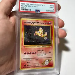 PSA 9 Blaine's Moltres Holo #146, 1999 Pokemon Japanese Gym 2 - Image 1