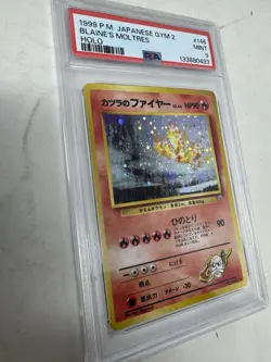 1999 POKEMON JAPANESE GYM 2 BLAINE'S MOLTRES HOLO PSA 9 #146 Card - Image 2