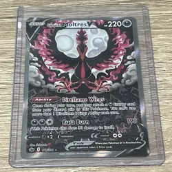 Pokemon TCG Galarian Moltres v Chilling Reign Card 177/198 Near Mint Condition - Image 1