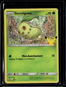 Chikorita 2/25 25th Anniversary McDonald's Holo 2021 (FRENCH) (NM) / Pokemon TCG - Image 1