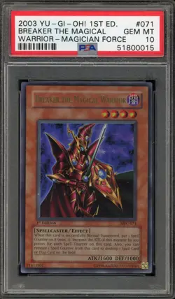 Yu-Gi-Oh! Breaker The Magical Warrior Magicians Force 1st Edition MFC-071 PSA 10 - Image 1