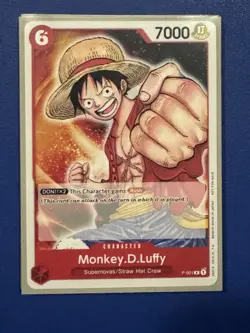 Monkey.D.Luffy P-001 Pre Errata One Piece Promo - Image 1