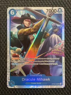 One Piece TCG Dracule Mihawk SR OP09-048 Emperors in the New World English Foil - Image 1