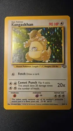 Kangaskhan 5/64 | Base Set Jungle | Holo Pokemon Card MP - Image 1