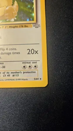 Kangaskhan 5/64 | Base Set Jungle | Holo Pokemon Card MP - Image 5