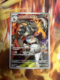 Pokemon TCG Destined Rivals Illustration Rare Card Team Rockets Houndoom 191/182 - Image 1