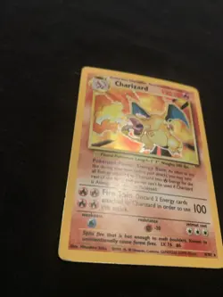 Charizard 004/102 Base Set (1999) Holo Foil Rare Vintage Pokemon TCG Card - Image 3