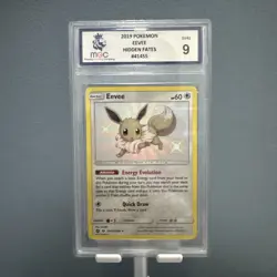 Pokemon Card MGC 9 Eevee SV41/SV94 Hidden Fates Holo Shiny Rare 2019 - Image 1