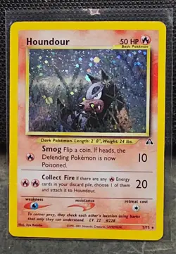 Pokemon TCG - Houndour - 5/75 - Neo Discovery - Holo Rare Unlimited - NM - Image 1