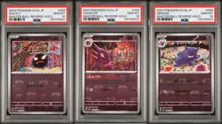 2023 Pokemon SV2a JP Gengar Haunter & Gastly Master Ball PSA 10, Sequential Set! - Image 1