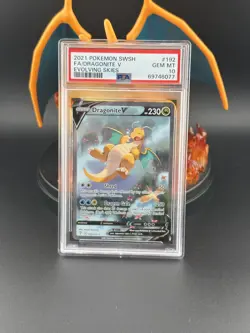 Pokemon 2021 Dragonite V 192/203 Alt Art Evolving Skies GEM MINT PSA 10 - Image 1