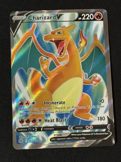 Charizard V Full Art 153/172 Swsh09: Brilliant Stars Holo Sword & Shield Pokemon - Image 1