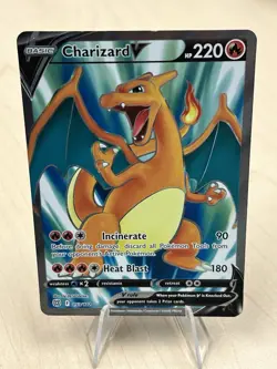 Pokemon Charizard V 153/172 Brilliant Stars Ultra Rare Full Art Holo - Image 1