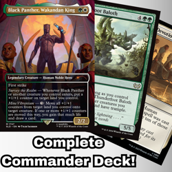 MTG Commander EDH Deck Black Panther, Wakandan King 100 Cards Custom Deck Marvel - Image 1