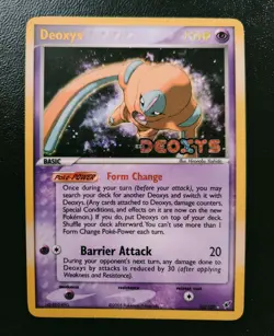 Pokemon TCG, ex Deoxys Card, #18/107, Rare Reverse Holo,Stamped, NM. - Image 1