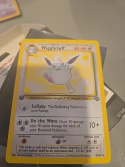 Pokemon TCG Wigglytuff Jungle 32/64 1st Edition Non-Holo Card LP - Image 1