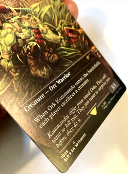 MTG Ork Kommando Merciless Executioner BORDERLESS FOIL Secret Lair Drop 1025 NM - Image 2