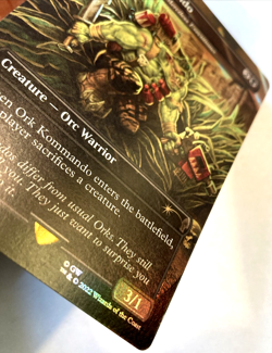 MTG Ork Kommando Merciless Executioner BORDERLESS FOIL Secret Lair Drop 1025 NM - Image 3