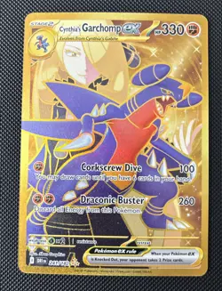 Pokemon TCG Cynthia’s Garchomp ex 241/182 SV10: Destined Rivals Hyper Rare NM - Image 1